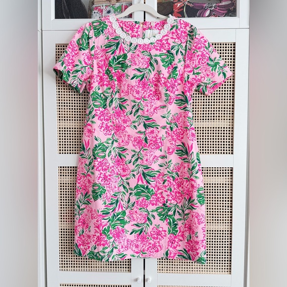 Lilly Pulitzer Dresses & Skirts - NWT Lilly Pulitzer Mila Short Sleeve Pink and Green Floral Dress - Koala La La